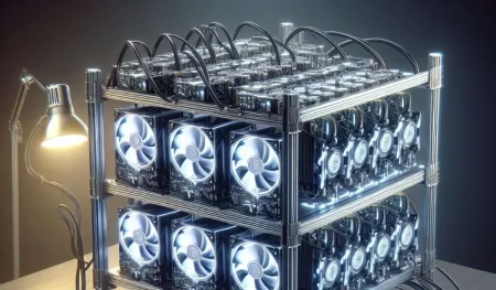 Bitcoin mining rigs