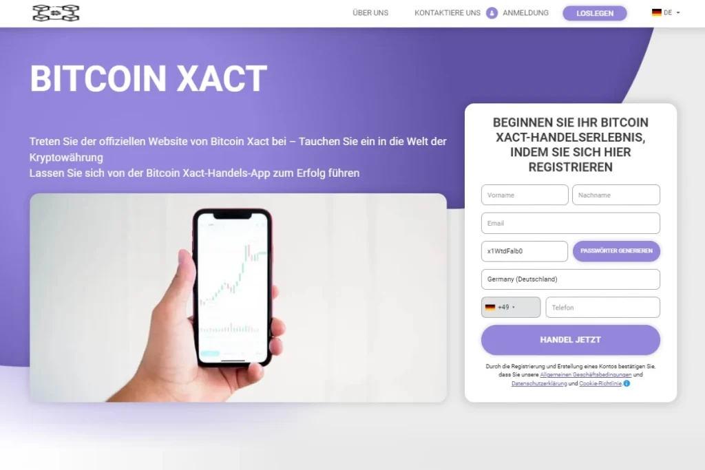 Bitcoin Xact offizielle website