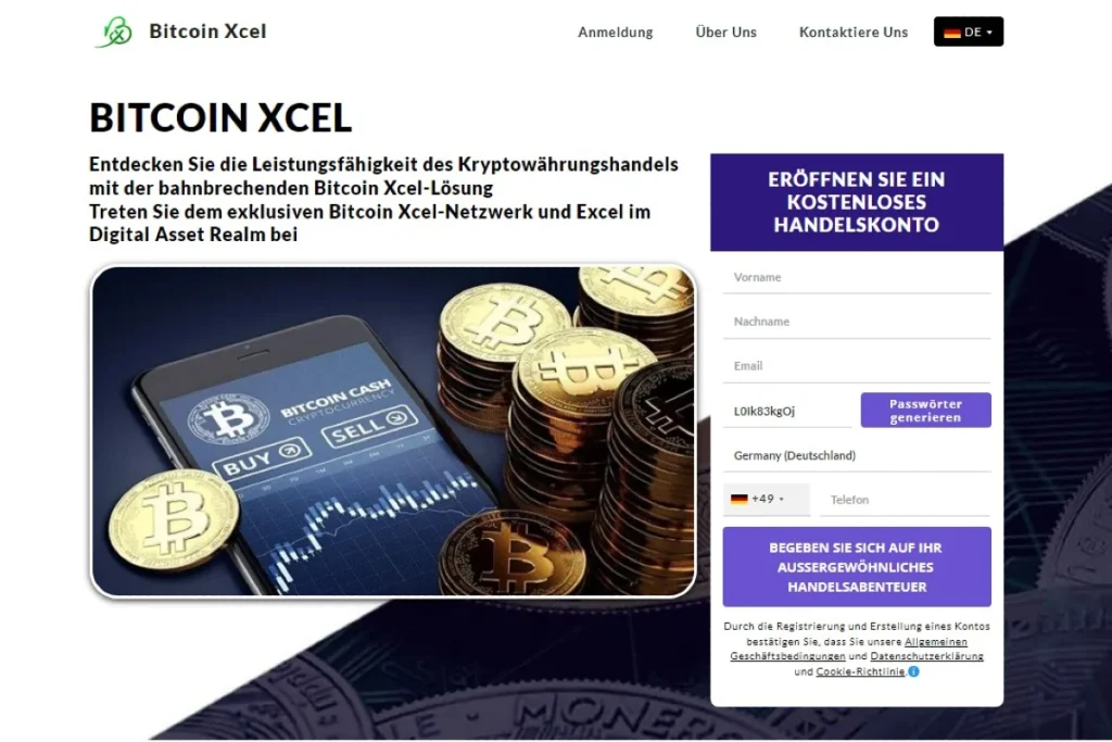 Bitcoin Xcel offizielle website