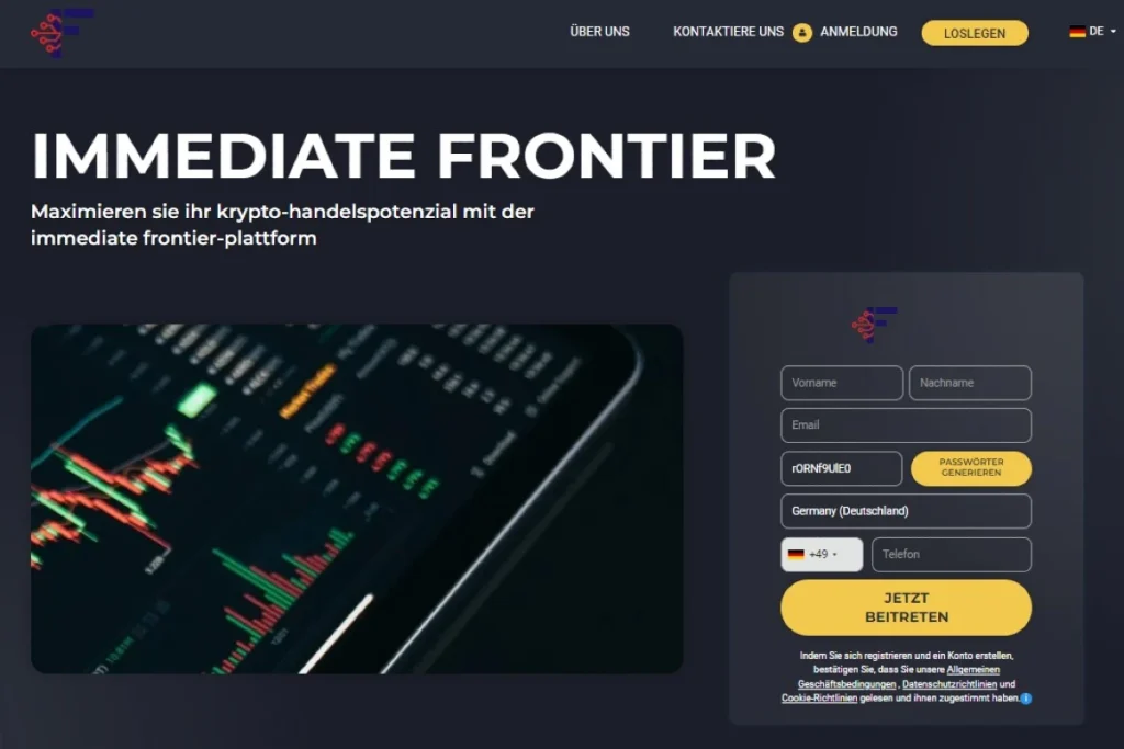 Immediate Frontier Offizielle Website