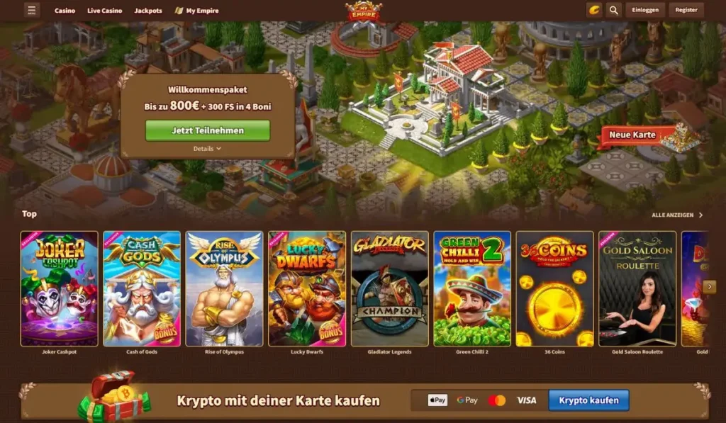 MyEmpire Casino Bewertung und Test