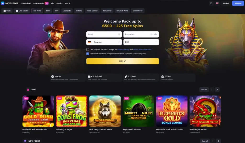 Skycrown Bitcoin casino