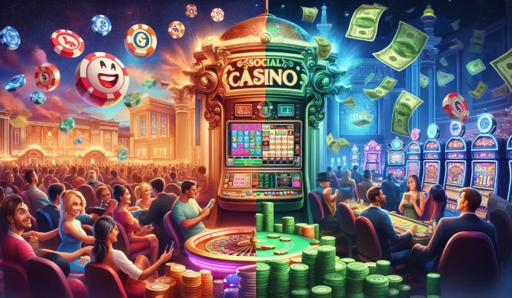 Soziale Casinos vs Echtgeld-Casinos