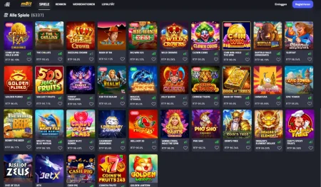 Spielauswahl im MBit Casino