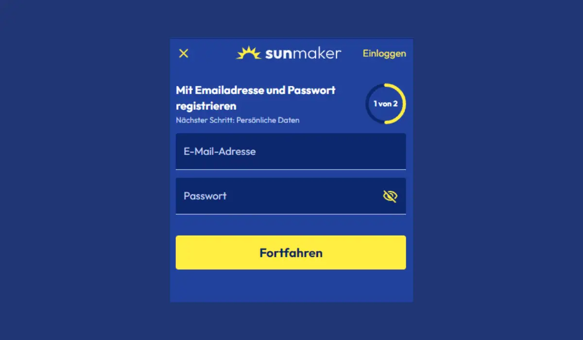 Sunmaker Casino Anmeldung