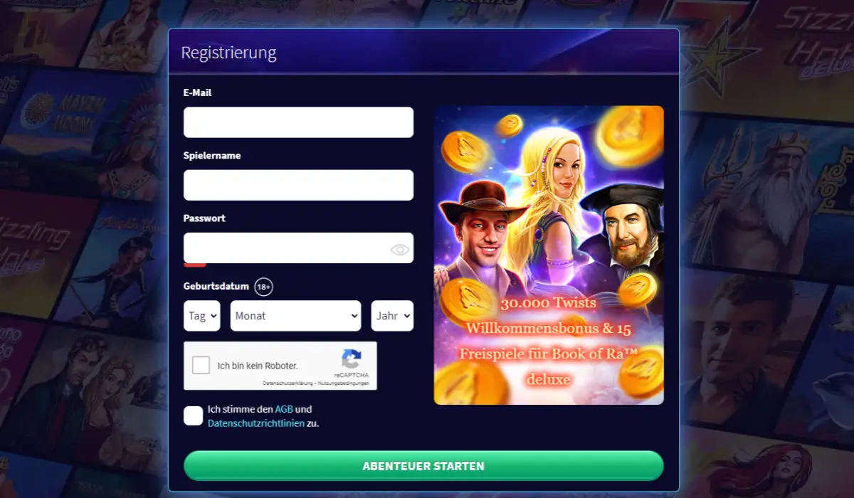 Game Twist Casino registrierung