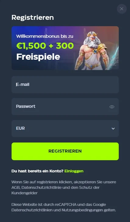 Gslot Registrieren