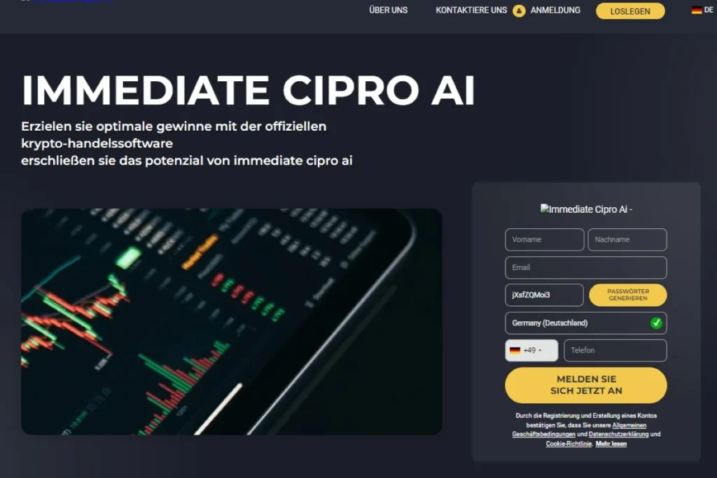 Immediate Cipro AI website offizielle