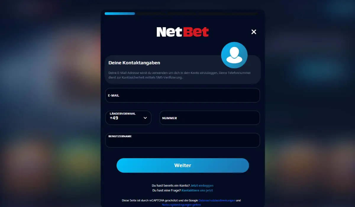 NetBet Bankoptionen