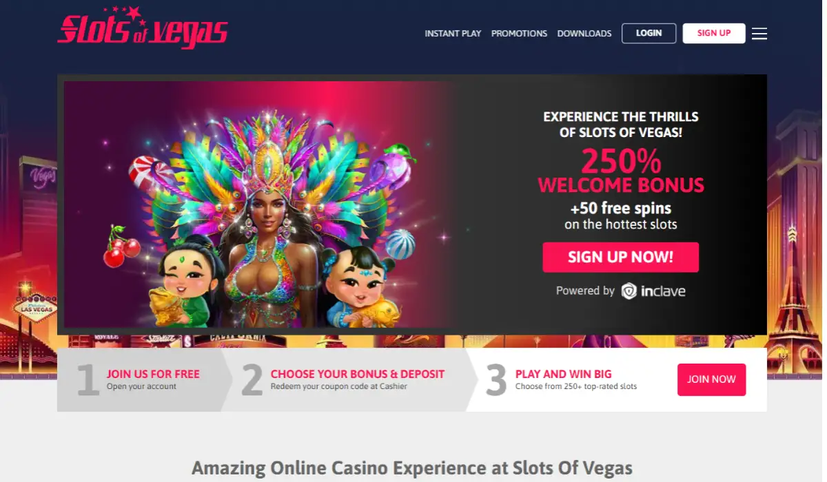 Slots of vegas Angebote ohne Einzahlung