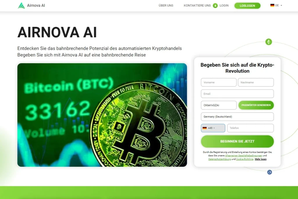 Airnova AI offizielle website