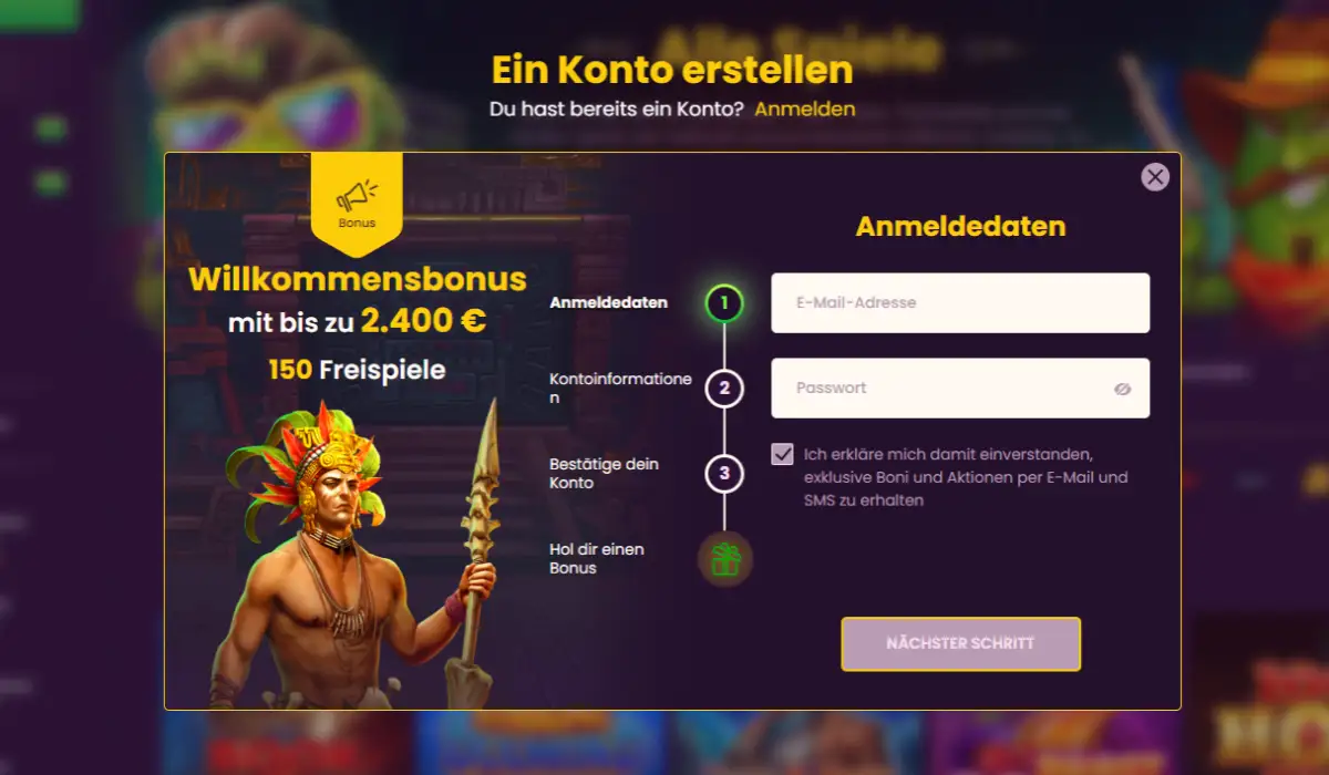 Bizzo casino Registrieren