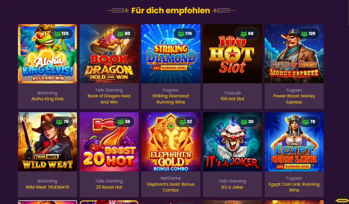 Bizzo casino Spiele