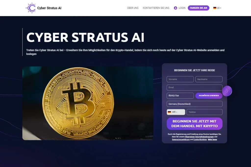 Cyber Stratus AI offizielle website