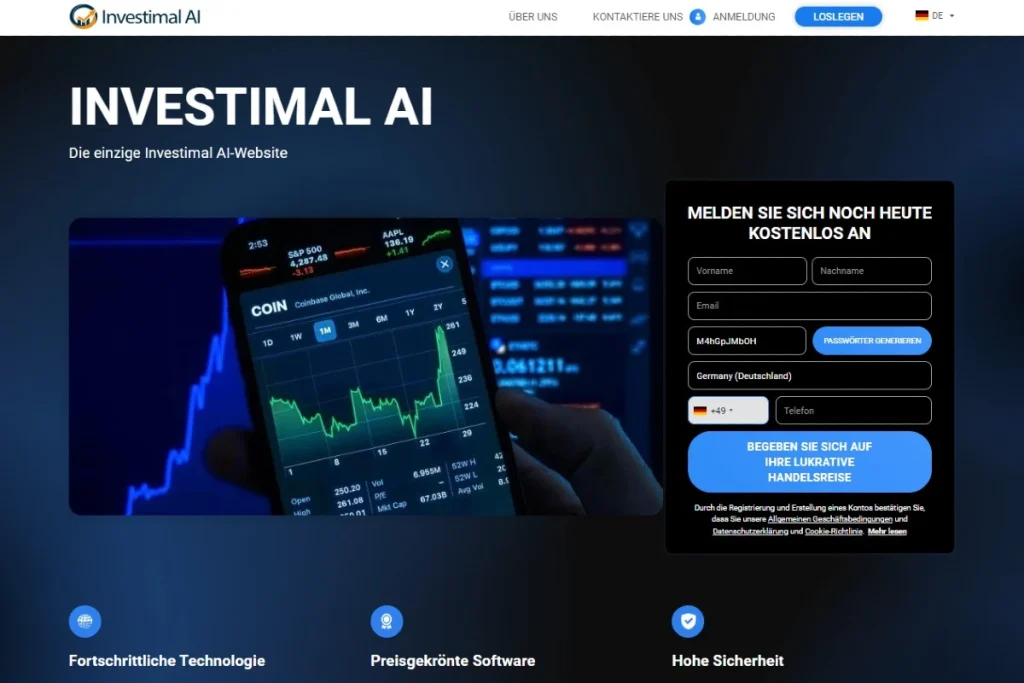 Investimal AI Offizielle Website