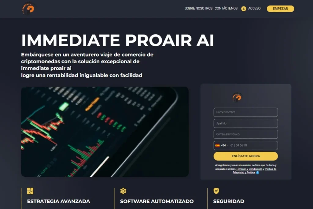 Immediate Proair pagina web oficial