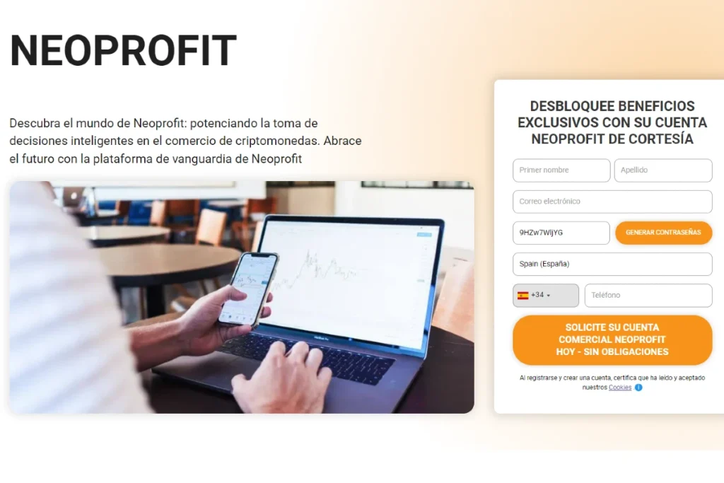 Neoprofit Página web oficial