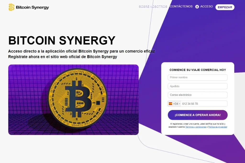 Bitcoin Synergy web oficial