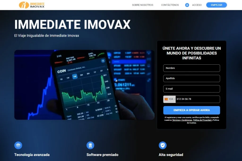 Immediate Imovax Página web oficial