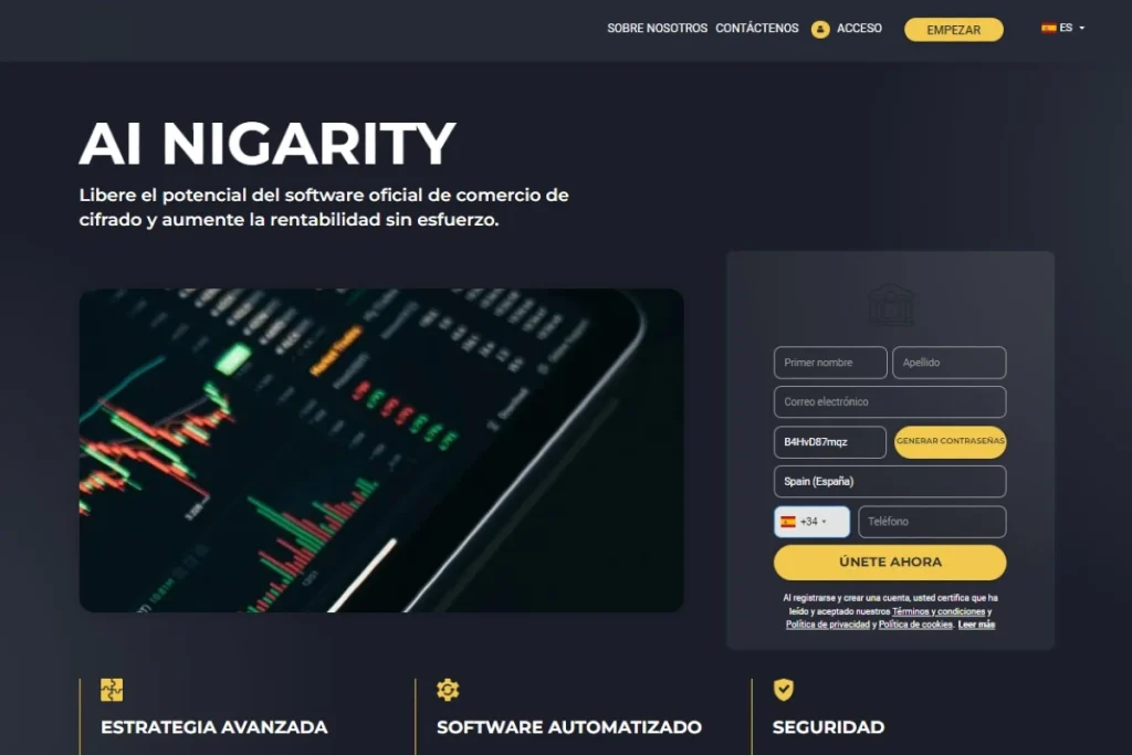 AI Nigarity Sitio web oficial