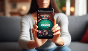 Blackjack en línea en un teléfono inteligente