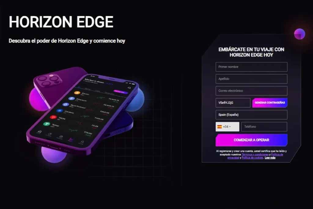 Horizon Edge Sitio web oficial