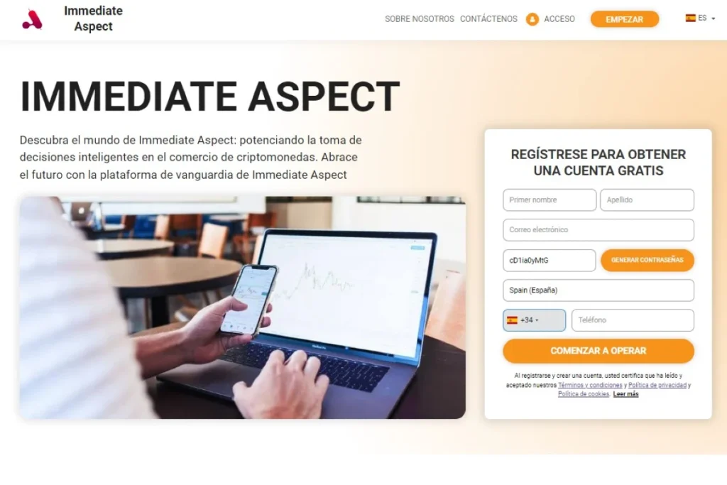 Immediate Aspect Sitio web oficial