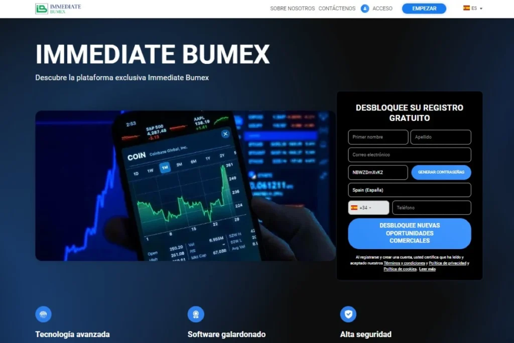 Immediate Bumex Página web oficial