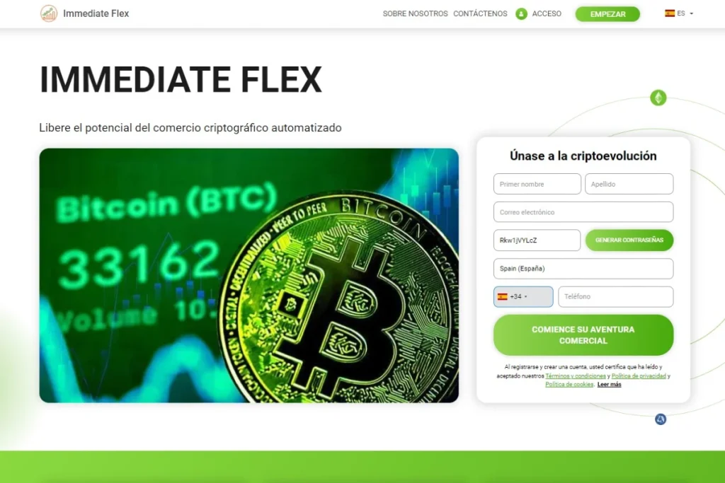 Immediate Flex Sitio web oficial