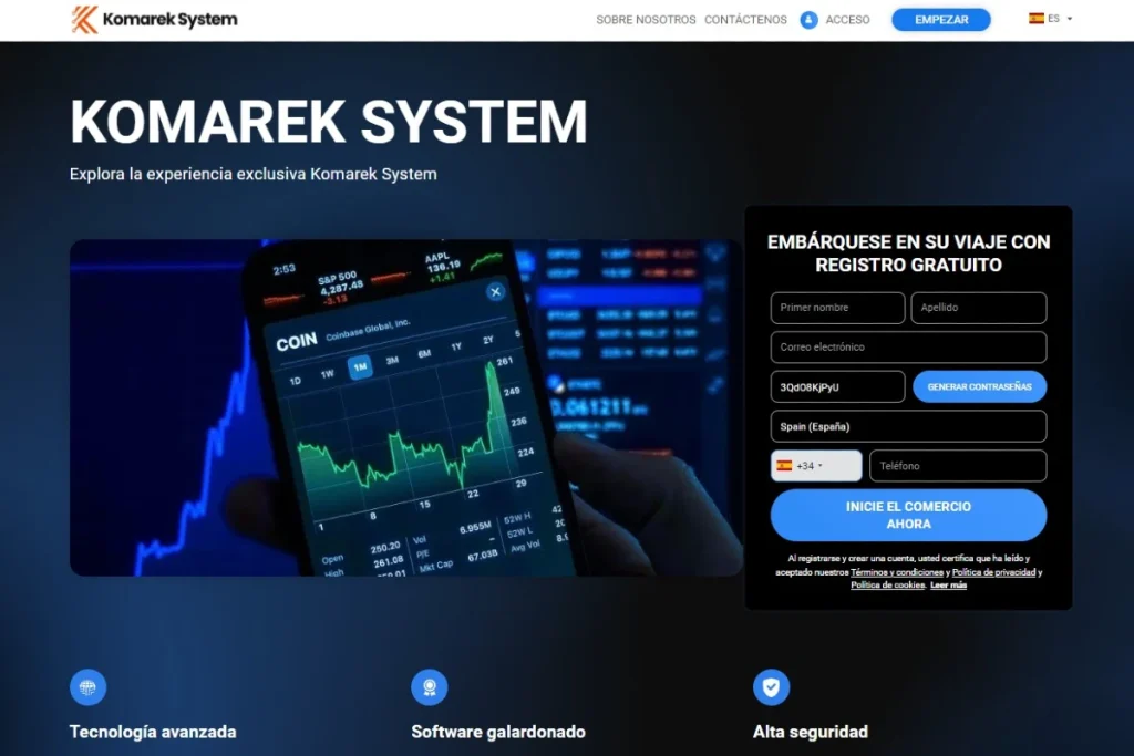 Komarek System Página web oficial