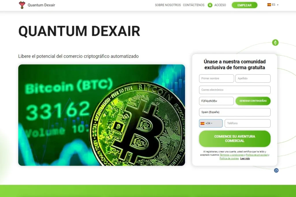 Quantum Dexair Página web oficial