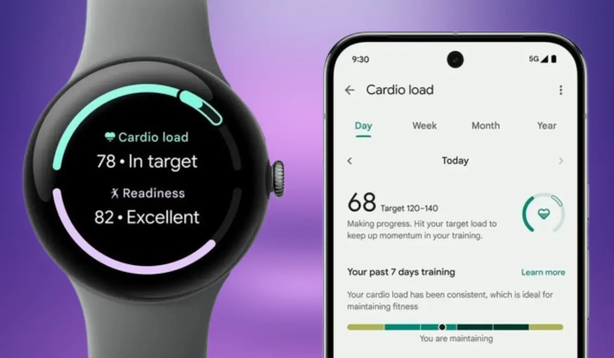 Tabla de carga cardiovascular del Google Pixel Watch 3