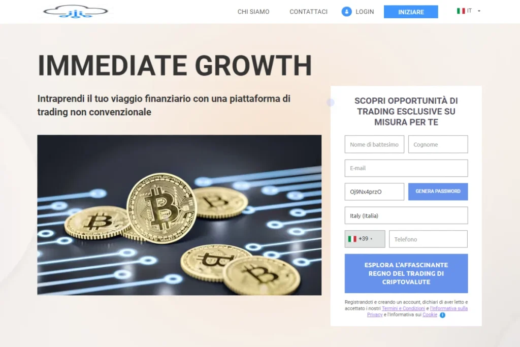 Immediate Growth ufficiale sito web