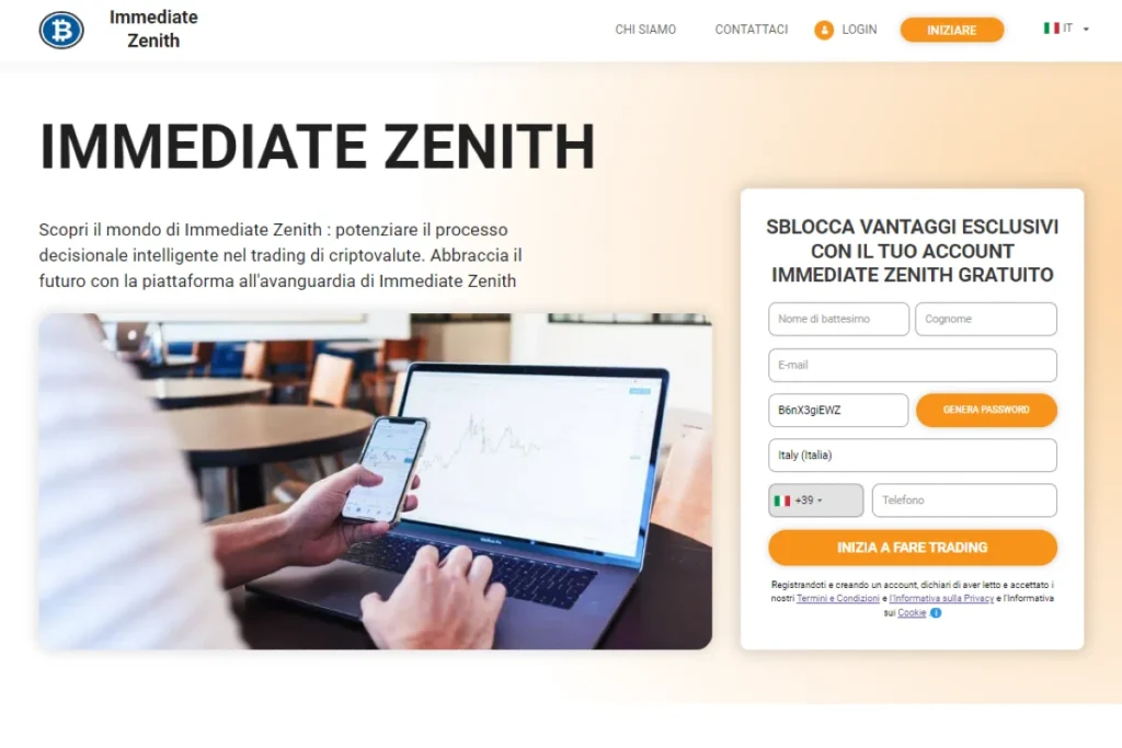 Immediate Zenith ufficiale sito web