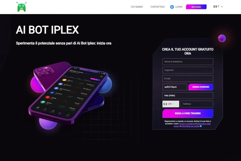 AI Bot Iplex Sito ufficiale