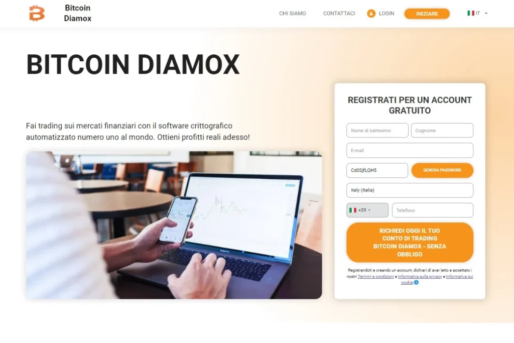 Bitcoin Diamox sito web ufficiale