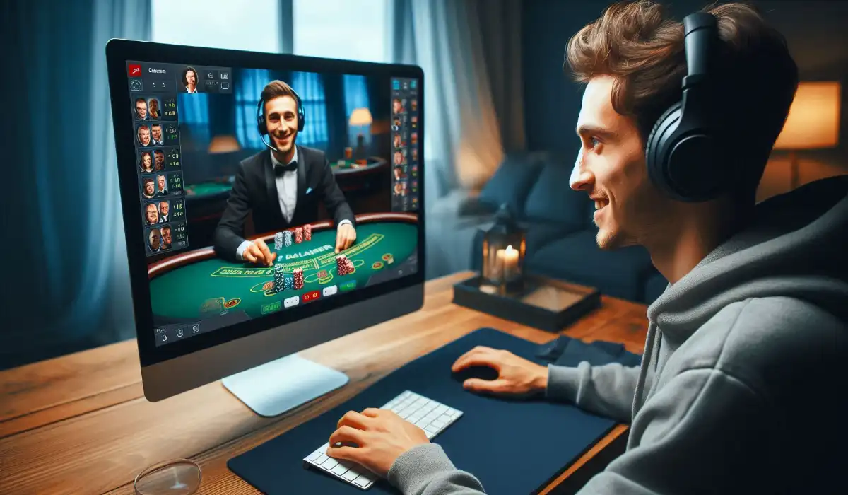 Blackjack online contro croupier dal vivo