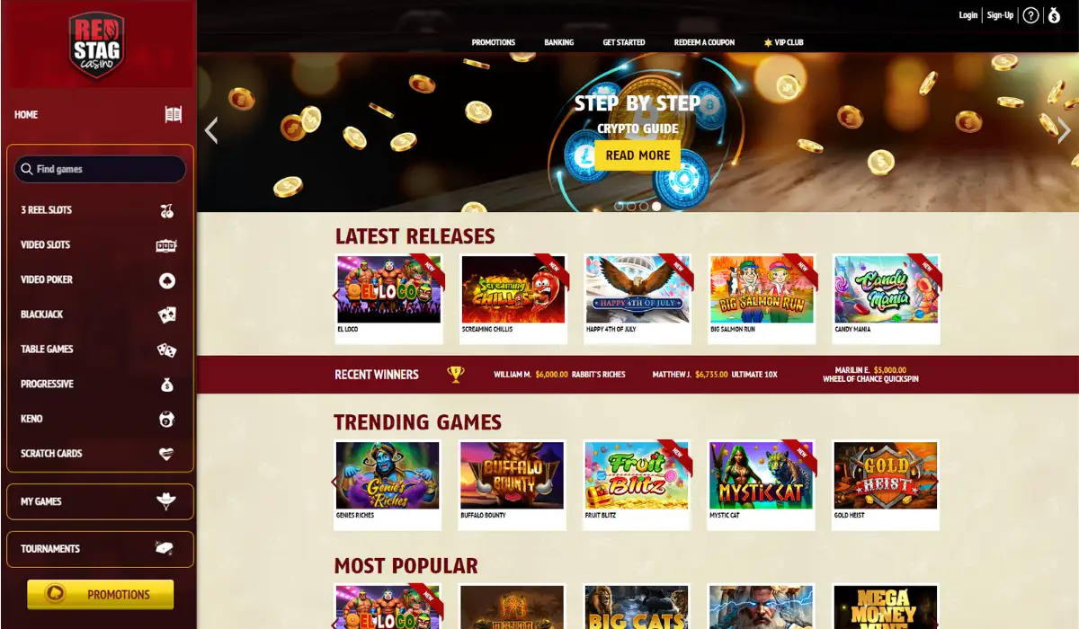 Redstag Bitcoin casino