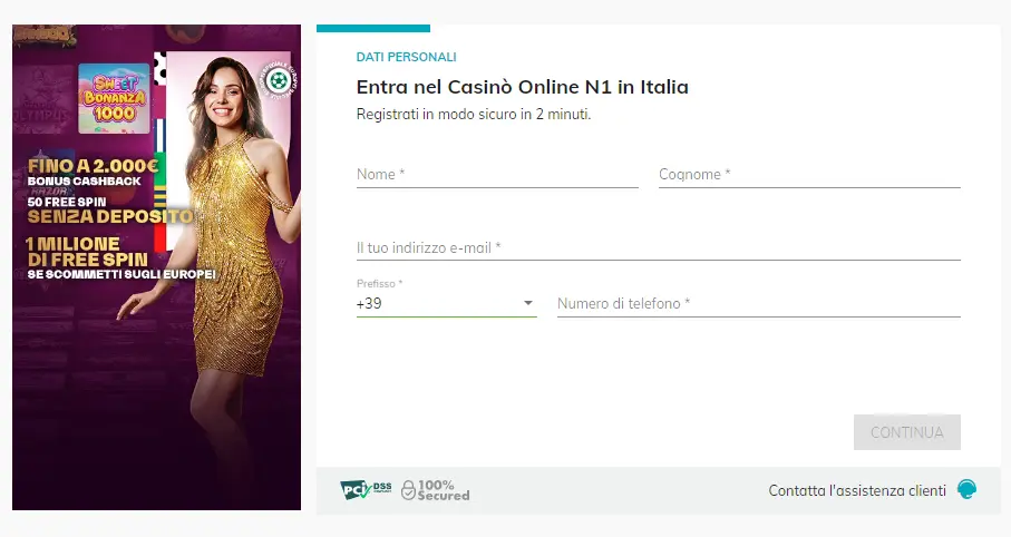 Registrati Starcasinò