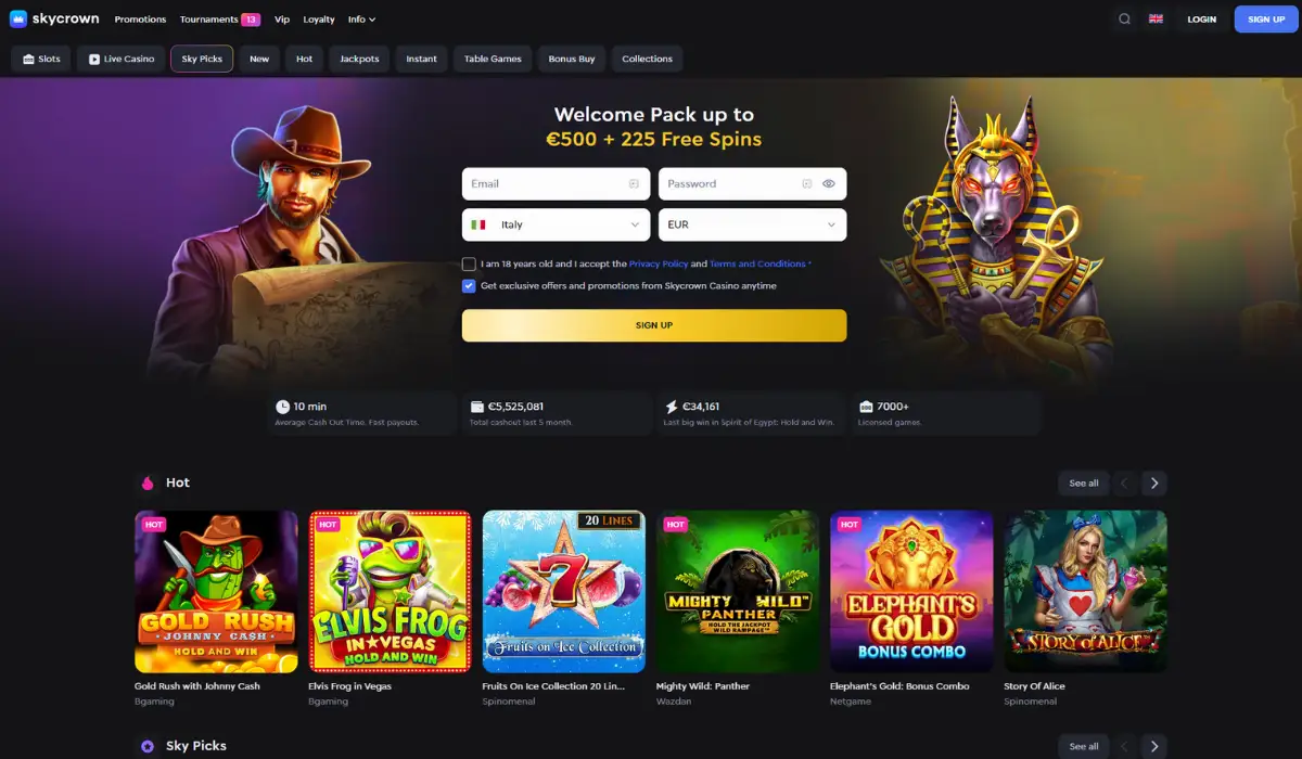 Skycrown Bitcoin casino