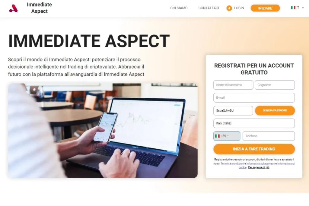 Immediate Aspect sito web ufficiale