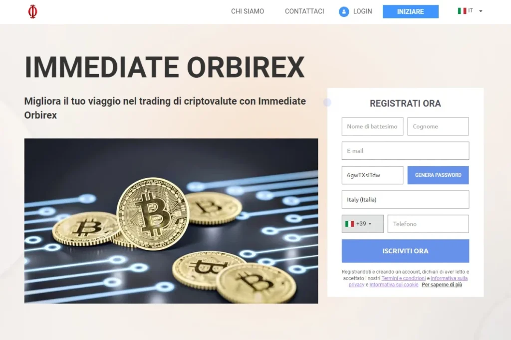 Immediate Orbirex Sito ufficiale