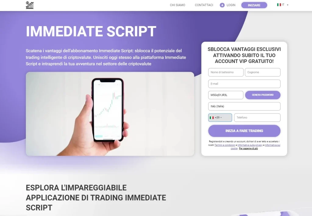 Immediate Script Sito ufficiale