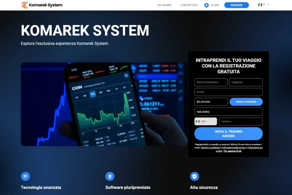 Komarek System sito web ufficiale