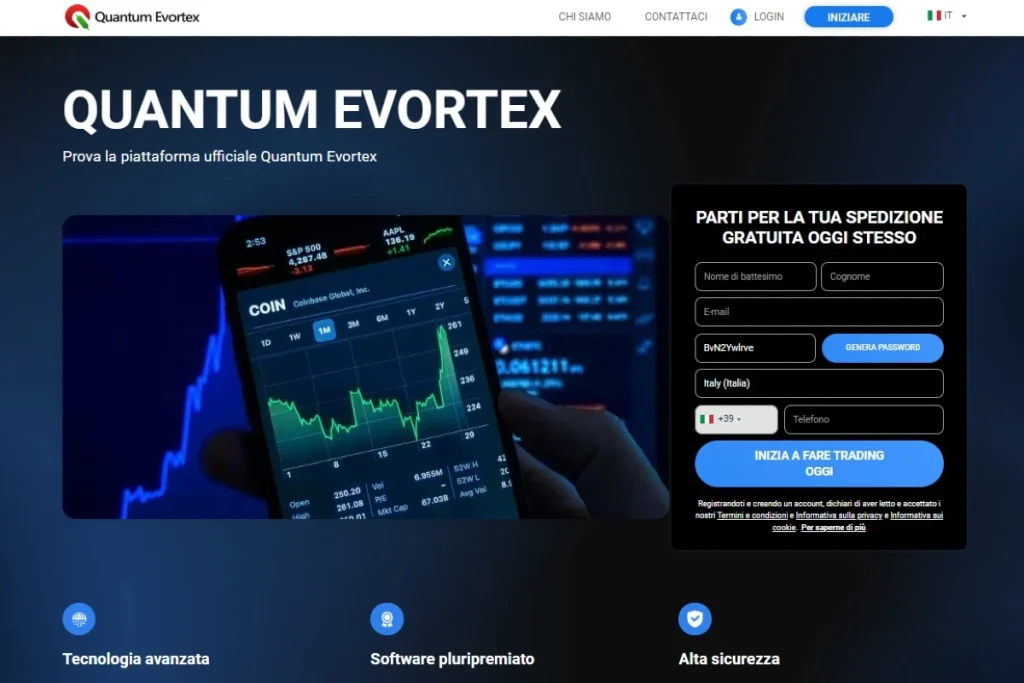 Quantum Evortex sito web ufficiale