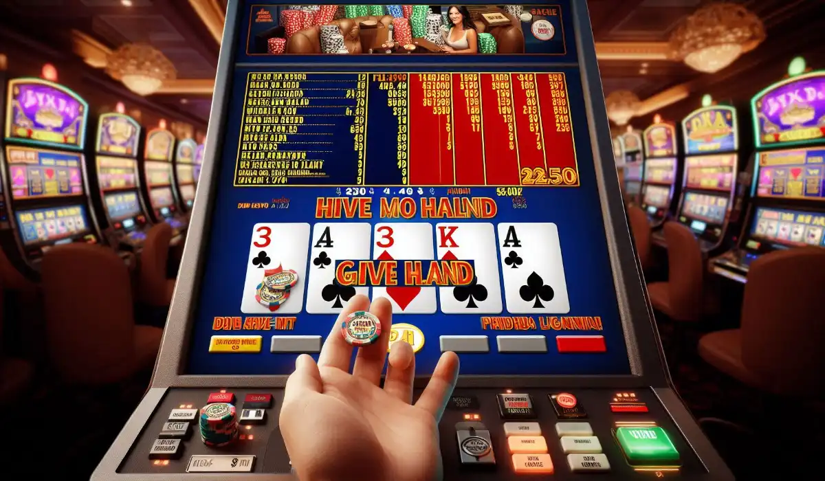 Schermata di video poker Deuces Wild