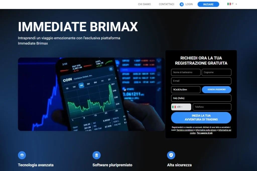 Immediate Brimax piattaforma