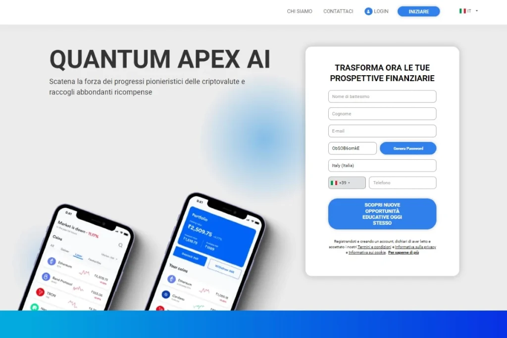 Quantum Apex AI piattaforma