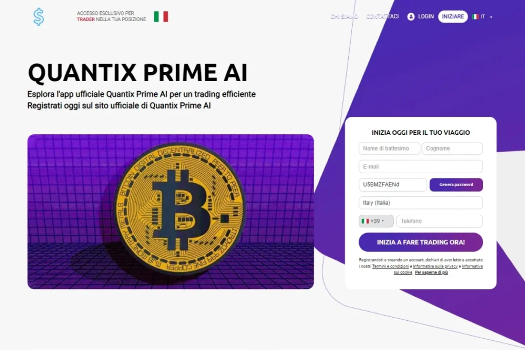 Quantix Prime AI piattaforma