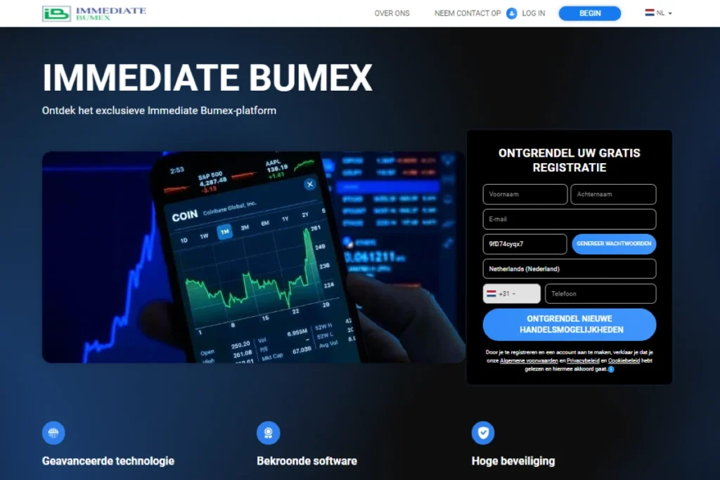 Immediate Bumex Officiële website